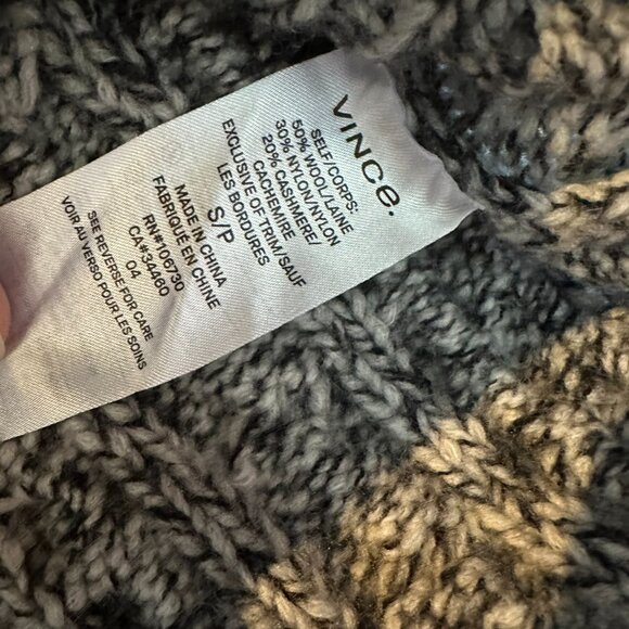 Vince Cable Knit Wool Blend V-Neck Sweater - Picture 4 of 6